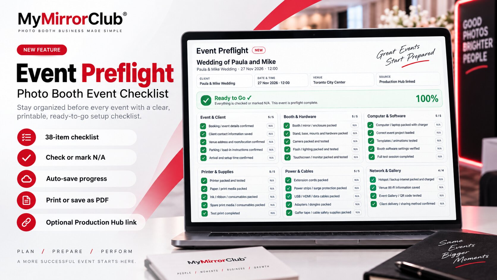 Photo Booth Event Preflight Checklist: Equipment, Setup & Ready-to-Go Guide