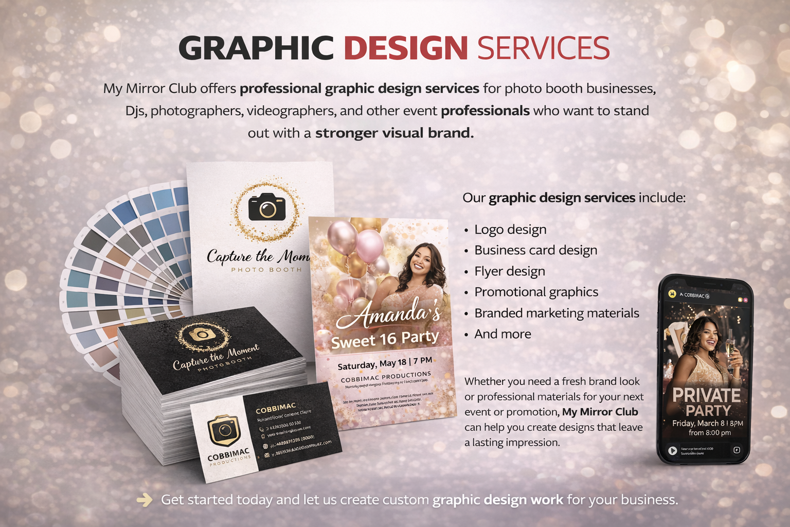 PROFESSIONAL GRAPHIC DESIGN SERVICES FOR EVENT BUSINESSES